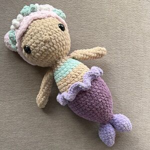 Handmade Crochet Mermaid Doll
